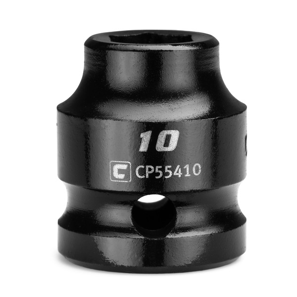 Capri Tools 1/2 in Drive 10 mm 6-Point Metric Stubby Impact Socket CP55410